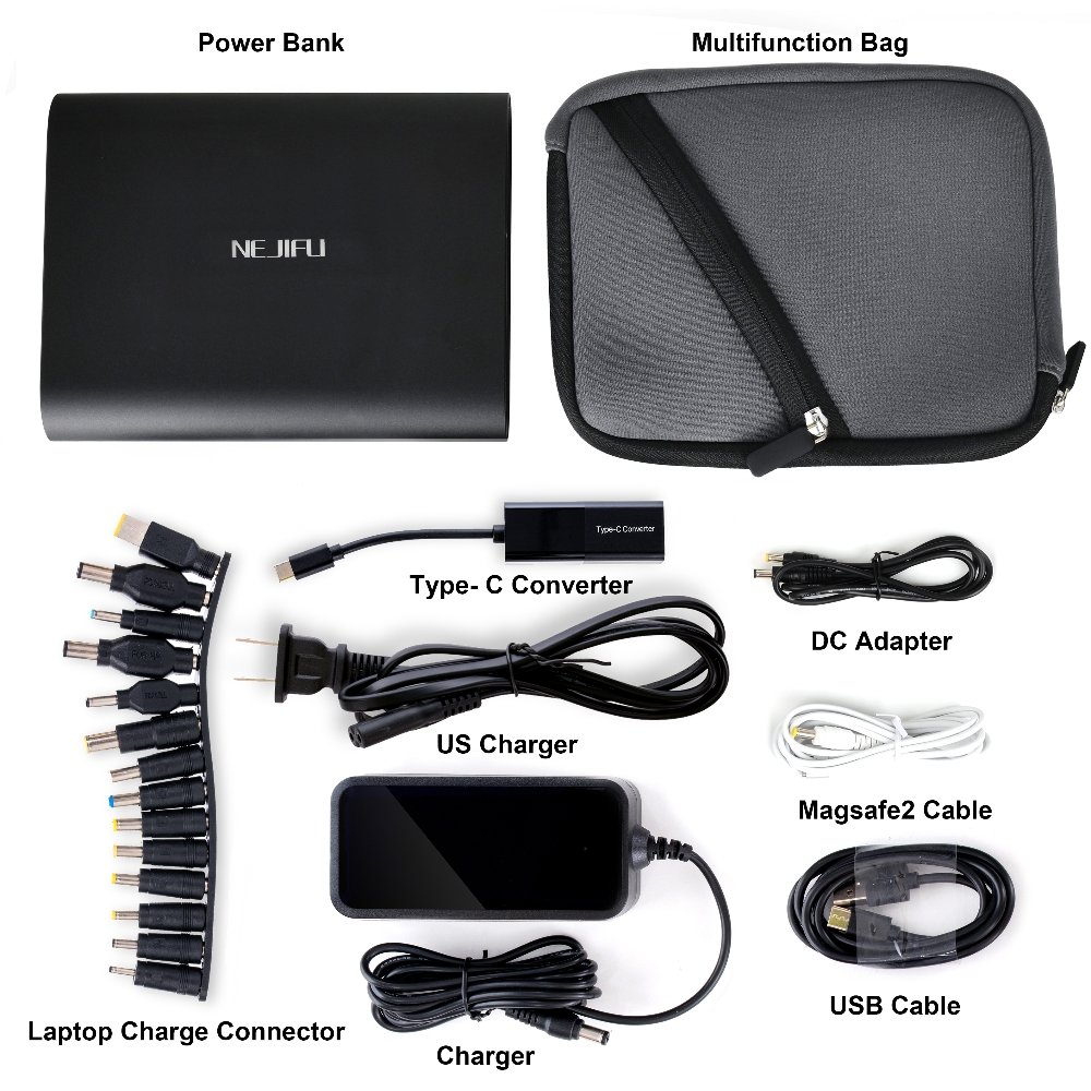 Krisdonia Portable Laptop Charger 185Wh/50000mAh Laptop Power Bank External Battery Pack for Laptop, Tablet, Projector