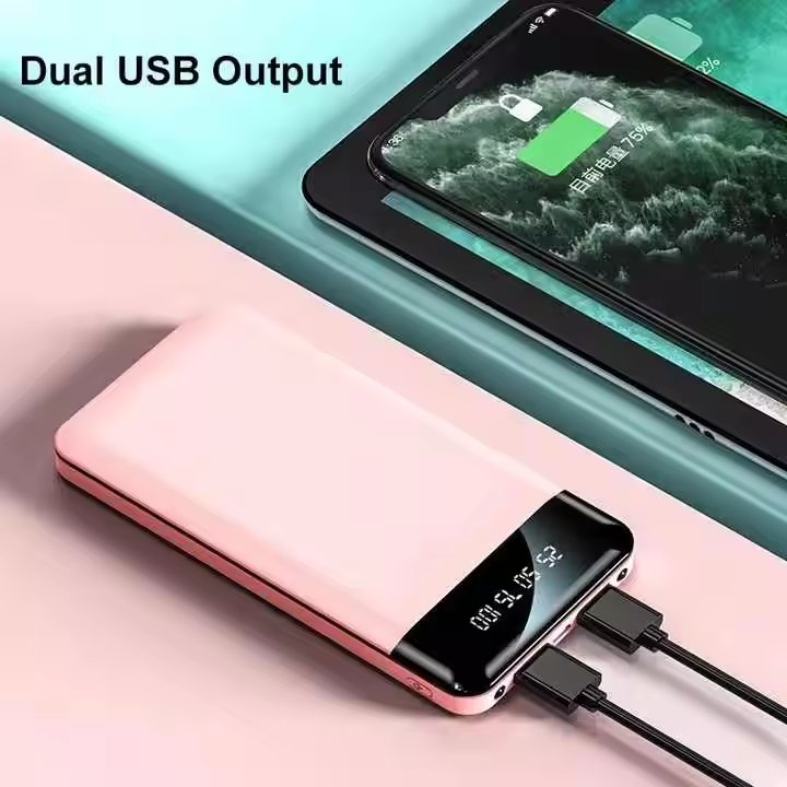 Cheap Wholesale Ultra Slim Oem 10000Mah Powerbank Led Digital Display Mobile Phone Charger Power Bank