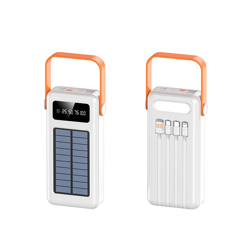 50000mAh Power Banks Outdoor Fast Charging Power Station with Four Charging Wires