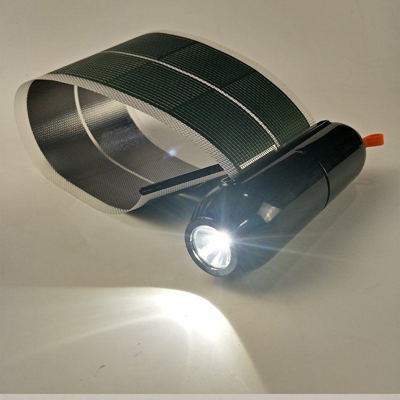 High Quality Portable Waterproof Flexible Solar Panel Power Bank with Torch and USB Output Solar Charger 5000mAh
