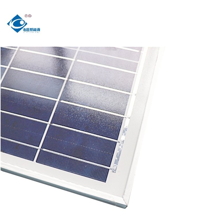 18V Glass Photovoltaic Solar Panels ZW-25W-18V Aluminium Frame Solar Panels 25W Photovoltaic Portable Solar Panel Charger