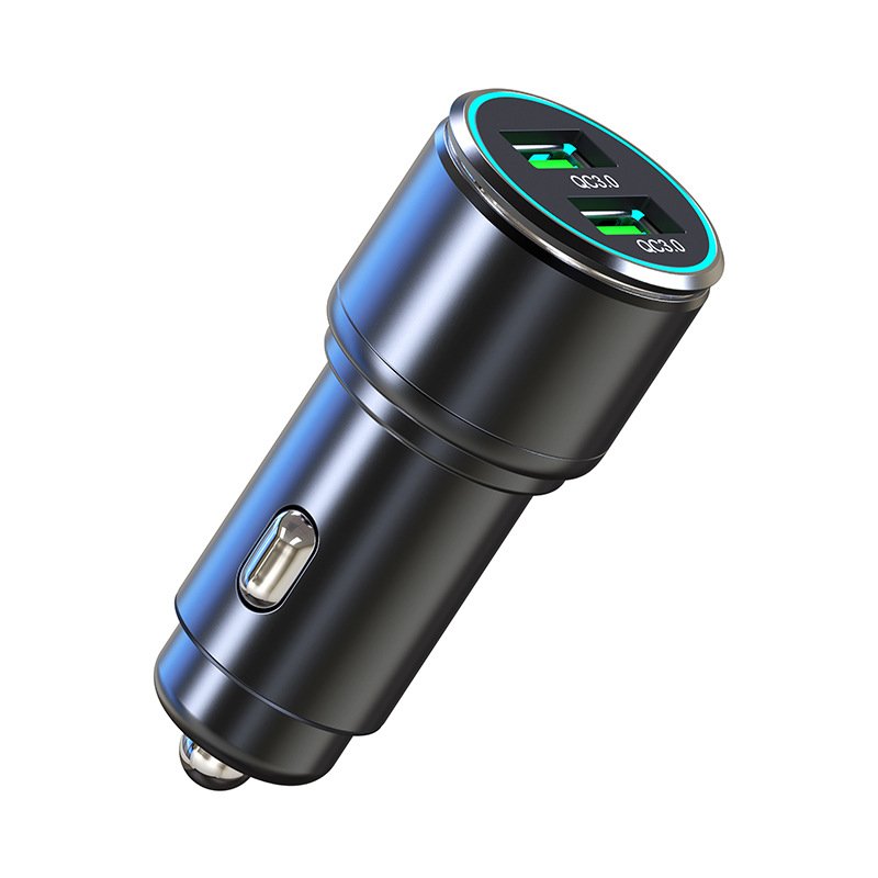 2024 New Car Fast Charger QC3.0 Fast Charging Single Usb Port Supports Full Protocol Aluminum Alloy Body Fast Car Charger