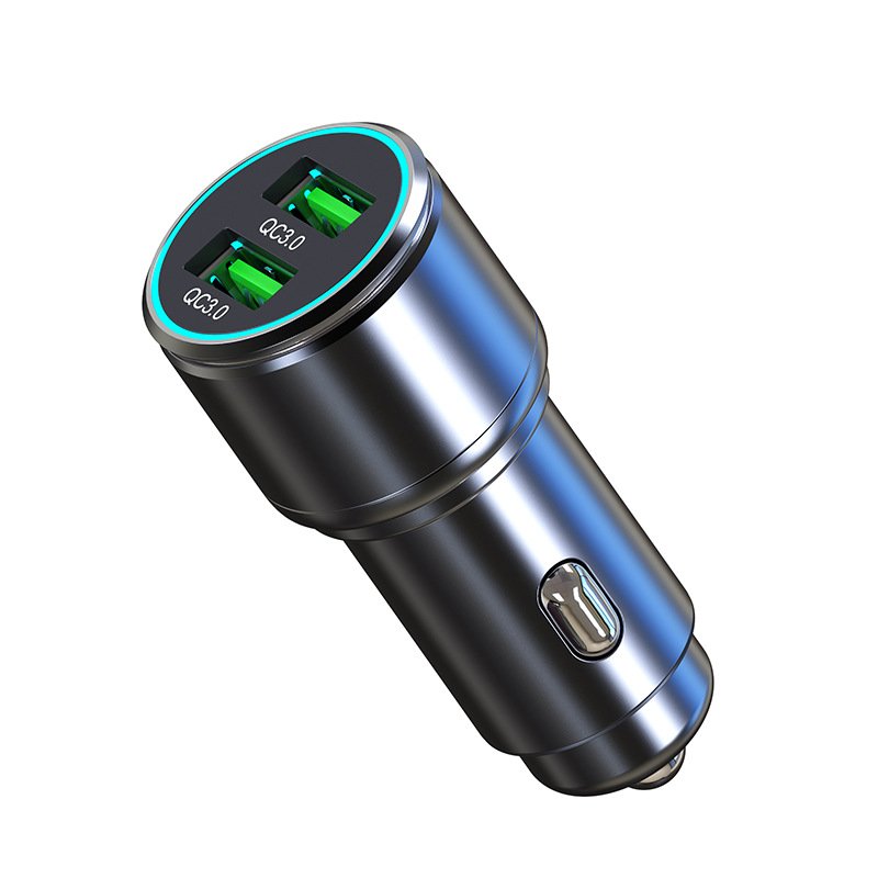 2024 New Car Fast Charger QC3.0 Fast Charging Single Usb Port Supports Full Protocol Aluminum Alloy Body Fast Car Charger