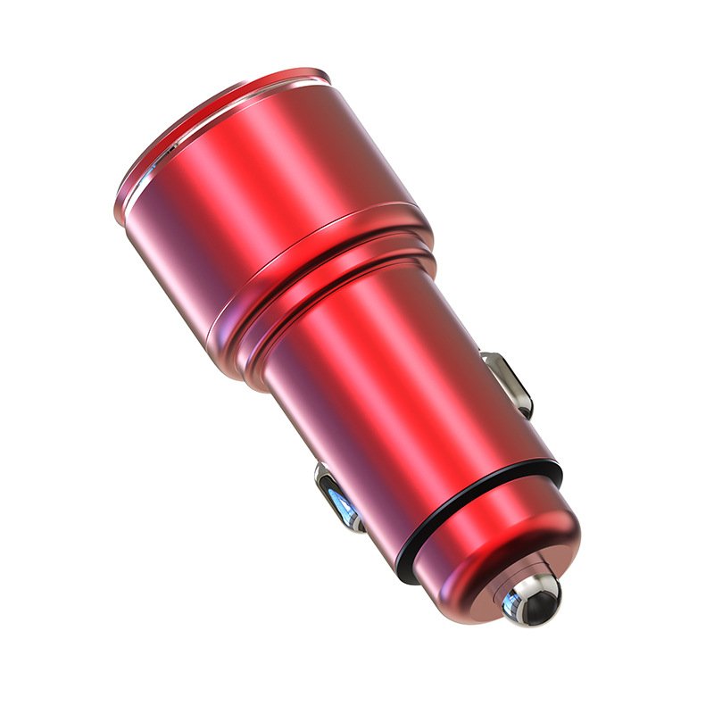 2024 New Car Fast Charger QC3.0 Fast Charging Single Usb Port Supports Full Protocol Aluminum Alloy Body Fast Car Charger
