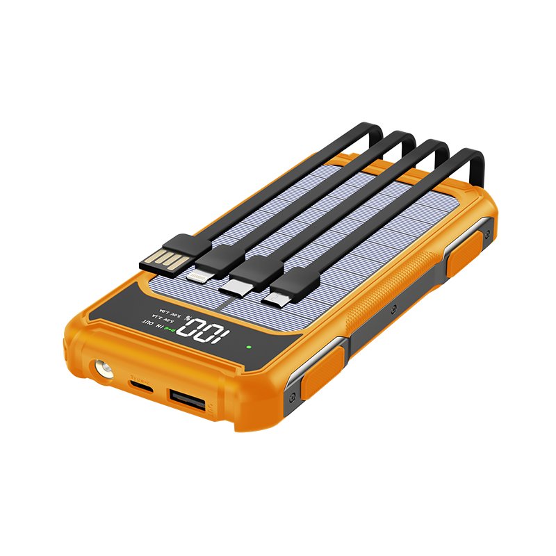 Wholesale New Arrival Portable LED Backup Solar Charger Power Bank Fast Charging 10000mah 20000mah Universal Waterproof Solar