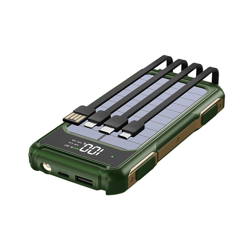 Wholesale New Arrival Portable LED Backup Solar Charger Power Bank Fast Charging 10000mah 20000mah Universal Waterproof Solar