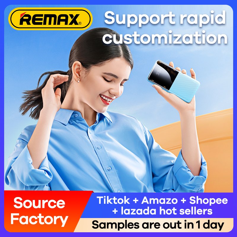 Remax New Product RPP-622 PD 20W Led Digital Display Power Banks Portable Fast Charging 10000Mah Mobile Charger Power Bank