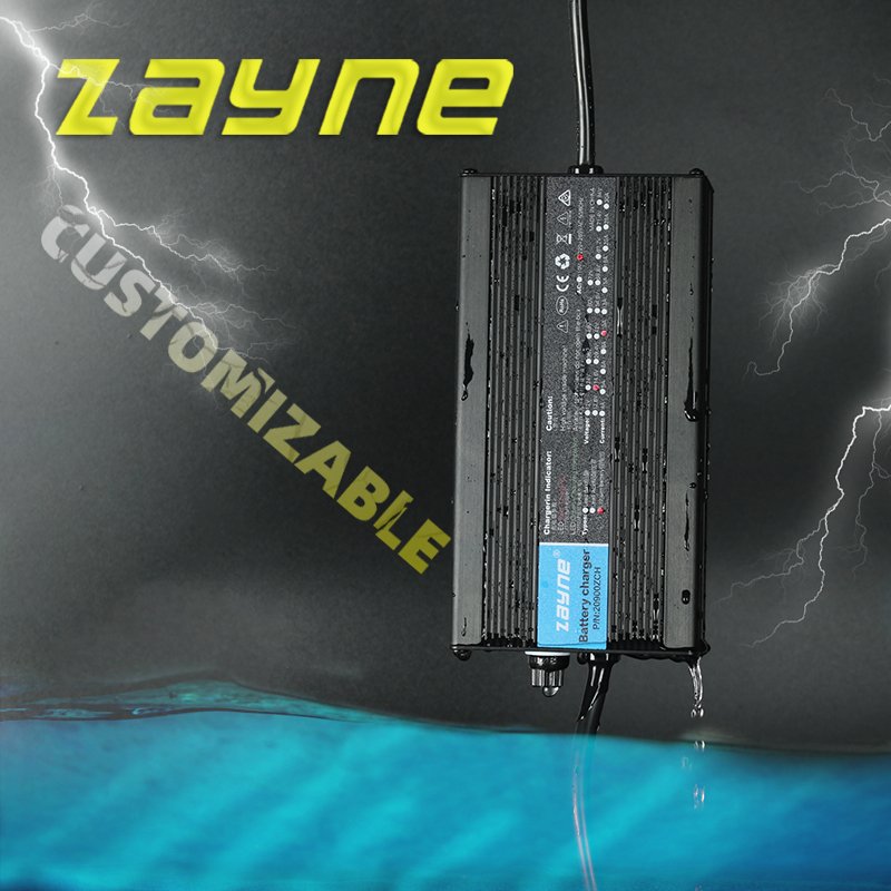 12V 14.6V 10A waterproof smart Lithium battery charger for Outdoor mobile power supply ship super large capacitance 0V charging