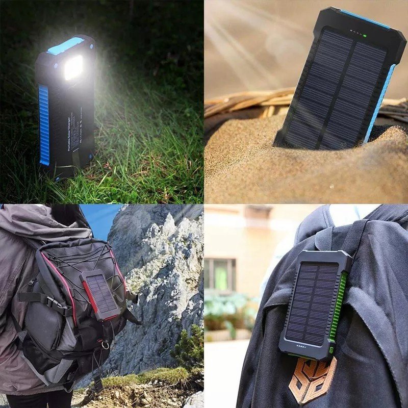 Mobile Powerbank 20000 mAh Portable Powered 20000Mah Power Bank Solar