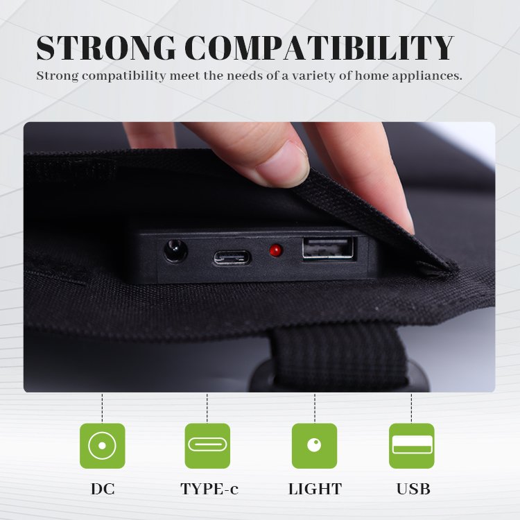 wholesale day and night solar panel 120w bigger rechargeable usb camping mobile folding charger foldable portable solar panels