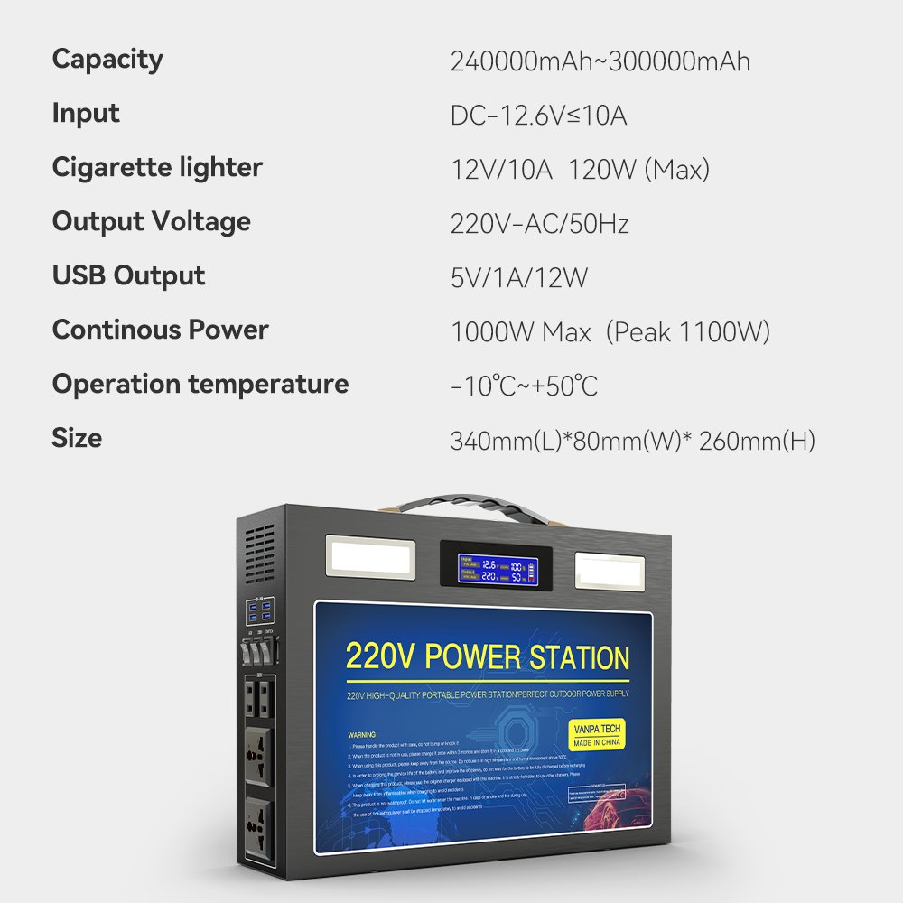 Plastic shell new design portable outer power station