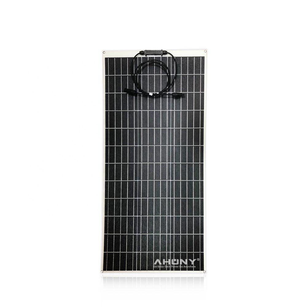 Flexible Solar Panel 100W 12V Monocrystalline Bendable Semi Flexible Mono Solar Panels Charger Off Grid for RV Boat Cabin Van