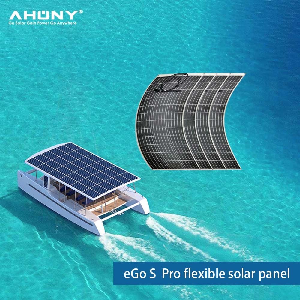 Flexible Solar Panel 100W 12V Monocrystalline Bendable Semi Flexible Mono Solar Panels Charger Off Grid for RV Boat Cabin Van