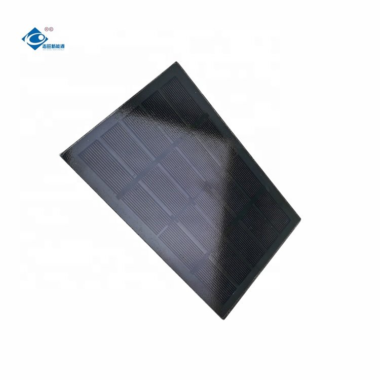 2.6W Portable Glass Solar Panel Charger ZW-174113 Mono Glass Laminated Solar Panels 5V Lightweight Silicon Solar 530mA