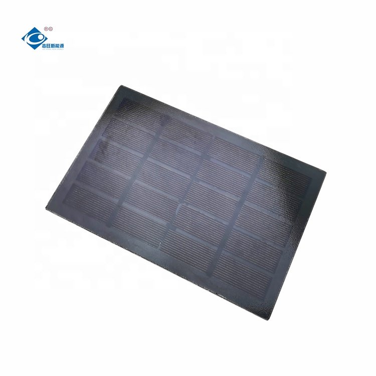 2.6W Portable Glass Solar Panel Charger ZW-174113 Mono Glass Laminated Solar Panels 5V Lightweight Silicon Solar 530mA