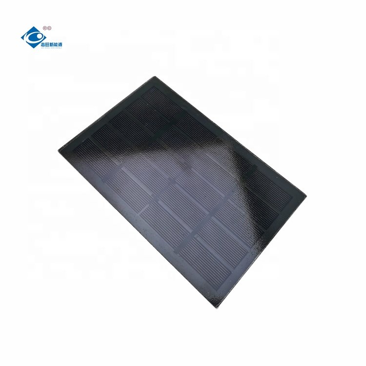 2.6W Portable Glass Solar Panel Charger ZW-174113 Mono Glass Laminated Solar Panels 5V Lightweight Silicon Solar 530mA