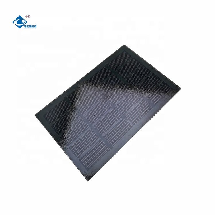 2.6W Portable Glass Solar Panel Charger ZW-174113 Mono Glass Laminated Solar Panels 5V Lightweight Silicon Solar 530mA