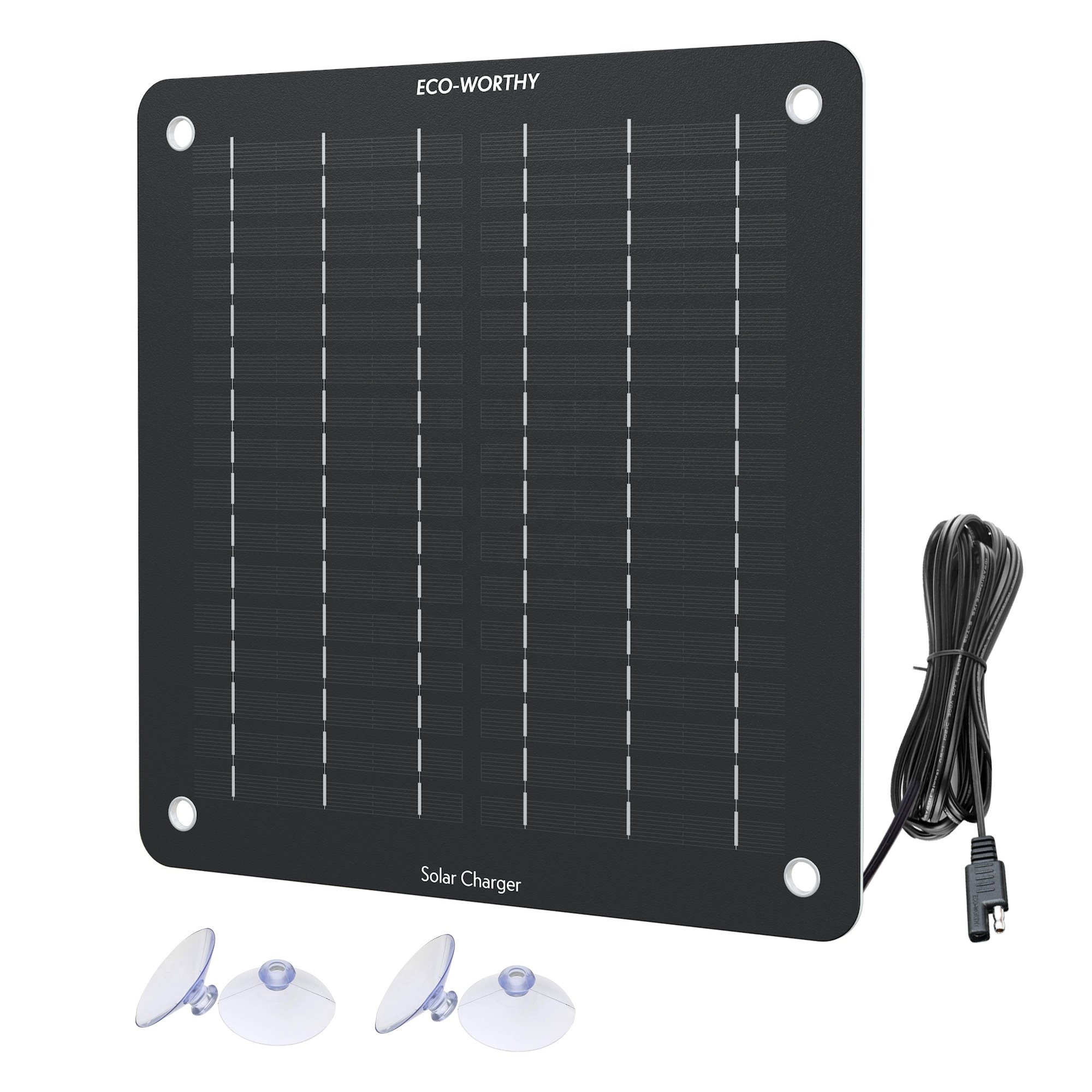 Eco worthy Portable Size 5W 18V Solar Panel Trickle Charger For Outdoor Camping Cars Chinese Manufacturer Wholesale