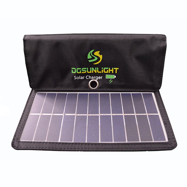 RG foldable light weight mono solar panel 7w 5v solar charger