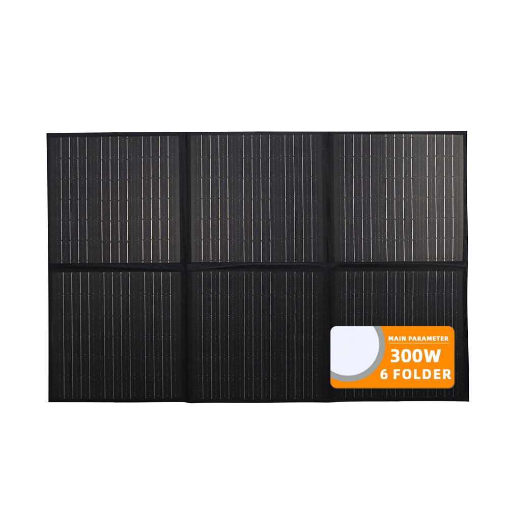 Outdoor camping portable solar blanket 300w foldable solar panel 18V solar panel charger RV solar panel