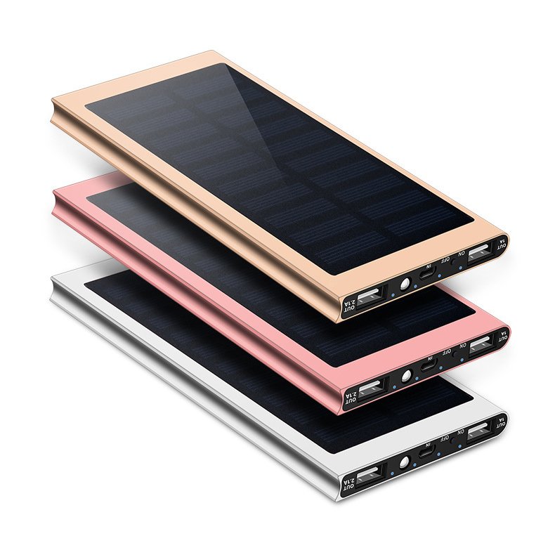 Solar Charger with Foldable Panels Outdoor Power Bank Fast Charging 20,000mAh Solar Powered Charger