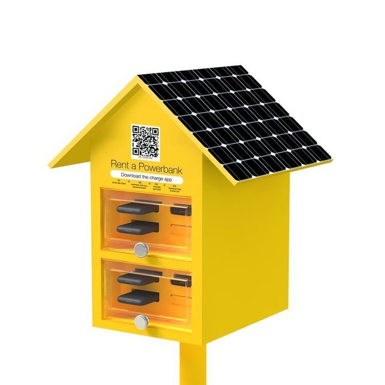Factory Price Multi interface Wireless charger solar outdoor powerbank with cable Fast Charging Station Power Bank