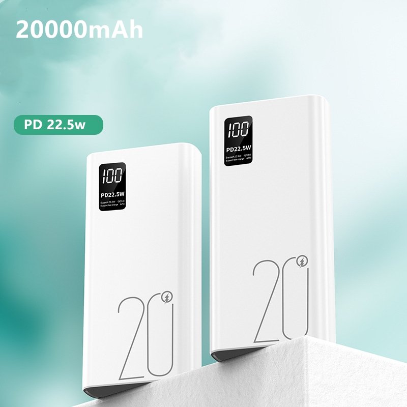 Factory PD 22.5W Power Bank 10000mAh Portable Charging Two-way Super Fast Charge 20000mah Dual USB Charging Bank