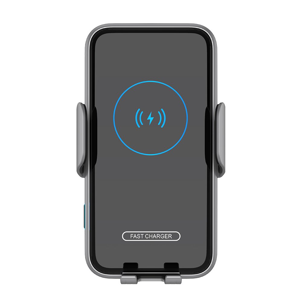 15W Eireless Ev Car Fast Phone Holder Car Ambient Lighting Electric Automatic Clamping Car Chargers Battery Charger