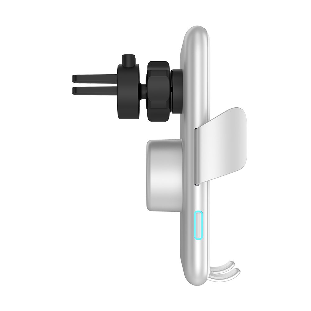 15W Eireless Ev Car Fast Phone Holder Car Ambient Lighting Electric Automatic Clamping Car Chargers Battery Charger