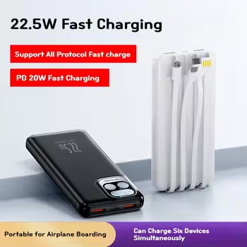2024 Latest Model Portable Charger PowerBank 20000mAh-22.5W Fast Charging External Battery Pack 6Outputs & 3Inputs Phone Charger