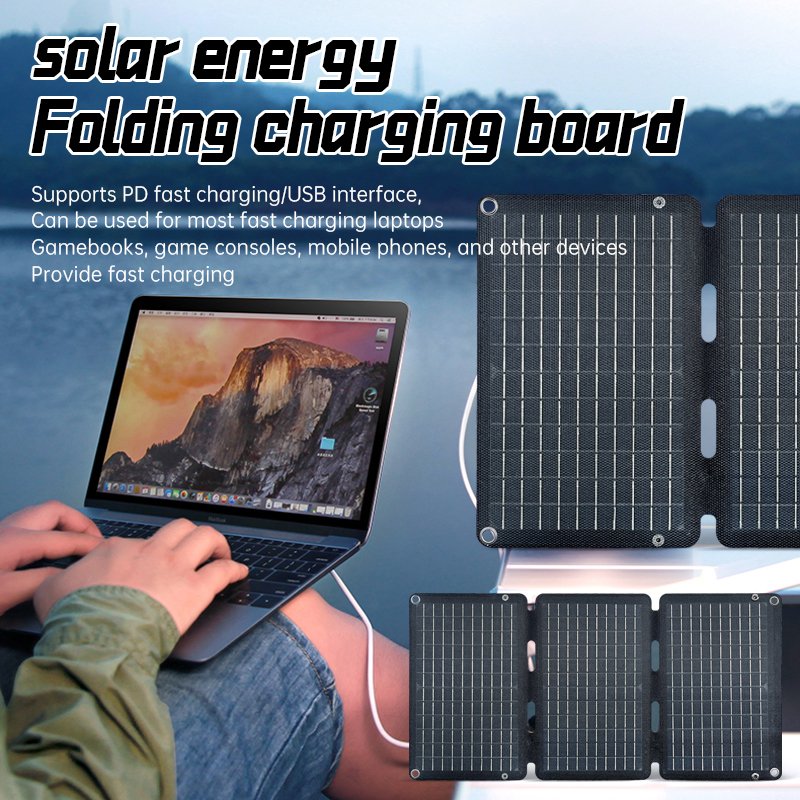 Solar panel 30 Watt Folding Camping Solar Panels Made By Solar Cell 18V