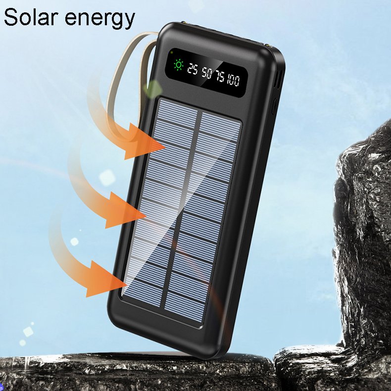 Solar Charger 20000mah Portable Solar Phone Charger With Solar Panels Solar Power Bank For Smart Phone