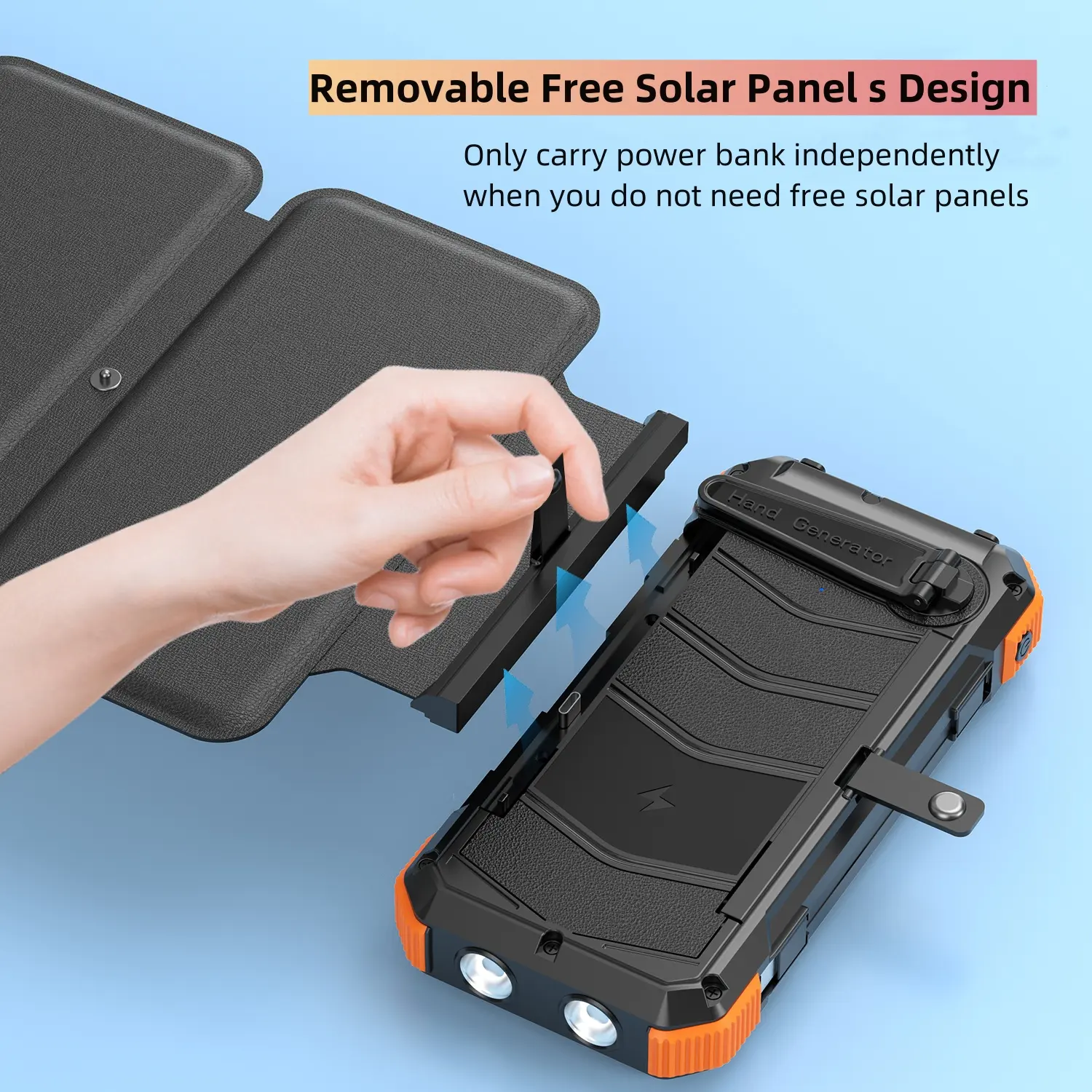 power bank solar charger portable solar power bank 22.5w solar power bank