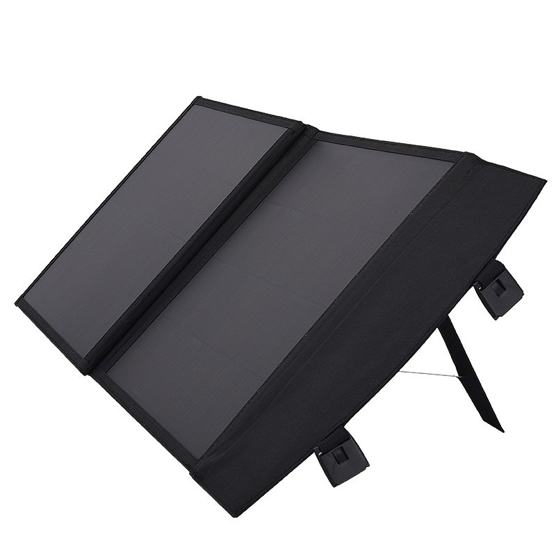Waterproof ETFE portable solar panel 150W foldable solar charger with adjustable kickstand for outdoor camping