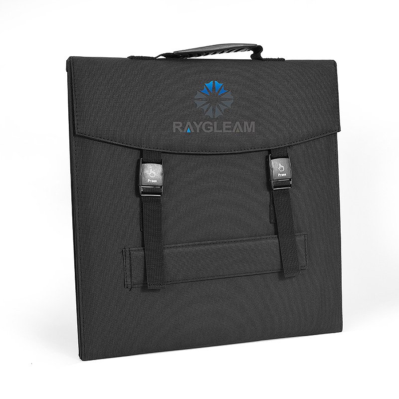 Waterproof ETFE portable solar panel 150W foldable solar charger with adjustable kickstand for outdoor camping