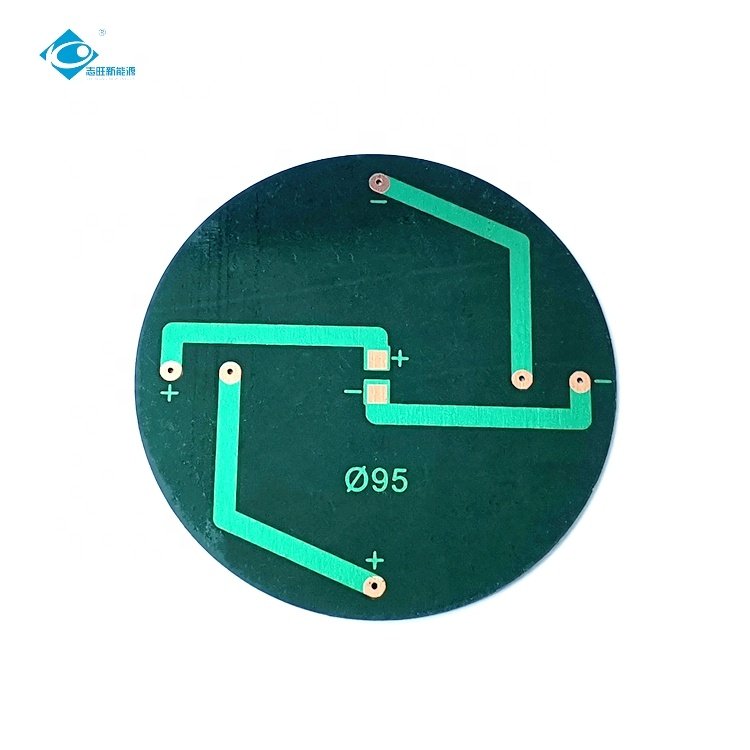 5.0V Lightweight Silicon Solar Panel 1.0W Mini Solar Panels Power Charger ZW-Dia95 Epoxy Adhesive Solar Panel