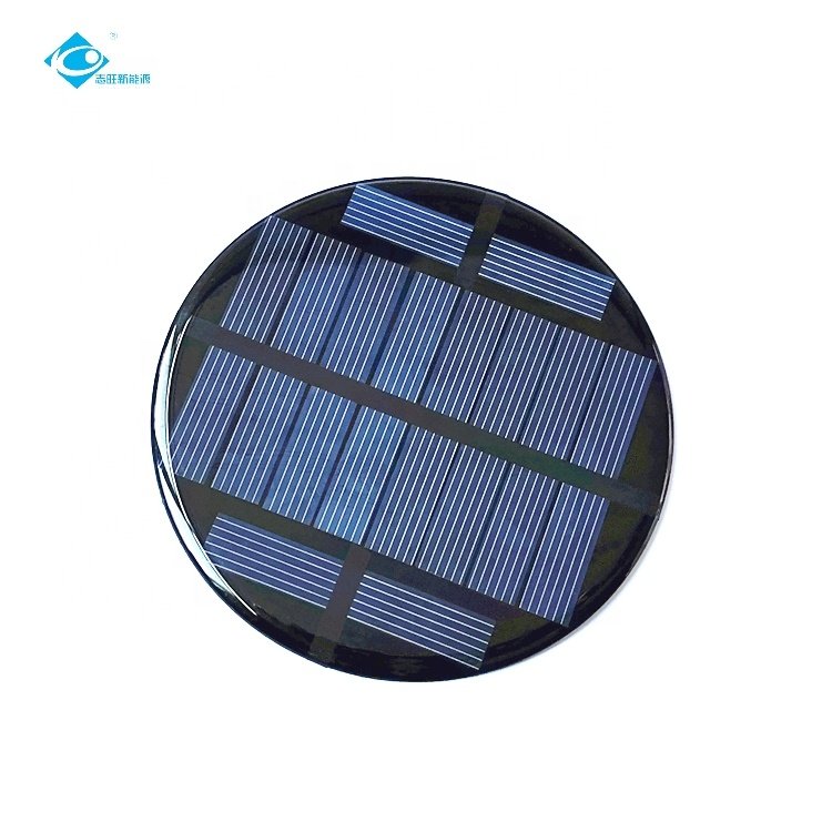 5.0V Lightweight Silicon Solar Panel 1.0W Mini Solar Panels Power Charger ZW-Dia95 Epoxy Adhesive Solar Panel