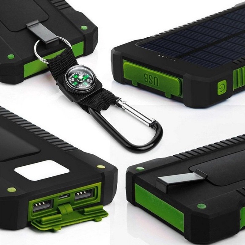Wholesale Solar Power Bank 80000mah 10000mah 20000MAH Customize Logo for iphone 12 13 solar power bank 5000mah