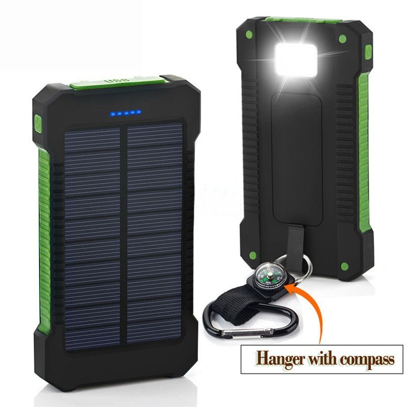 Wholesale Solar Power Bank 80000mah 10000mah 20000MAH Customize Logo for iphone 12 13 solar power bank 5000mah