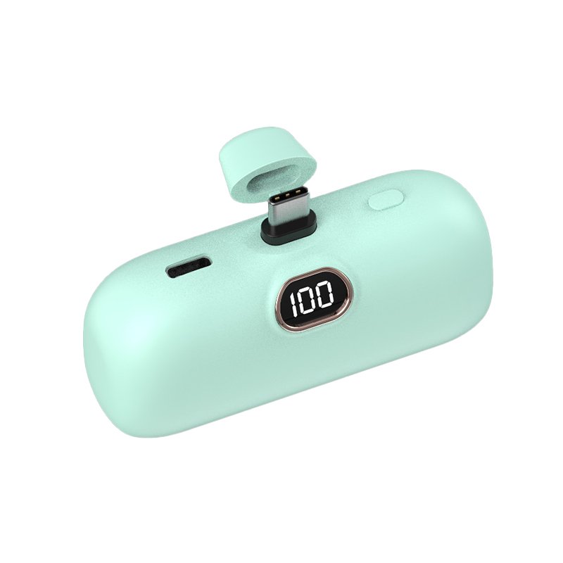 Best Selling High Quality Mini Fast Charging 5000 mAh Capacity Digital Display Small Charger Outdoor Travel Power Bank