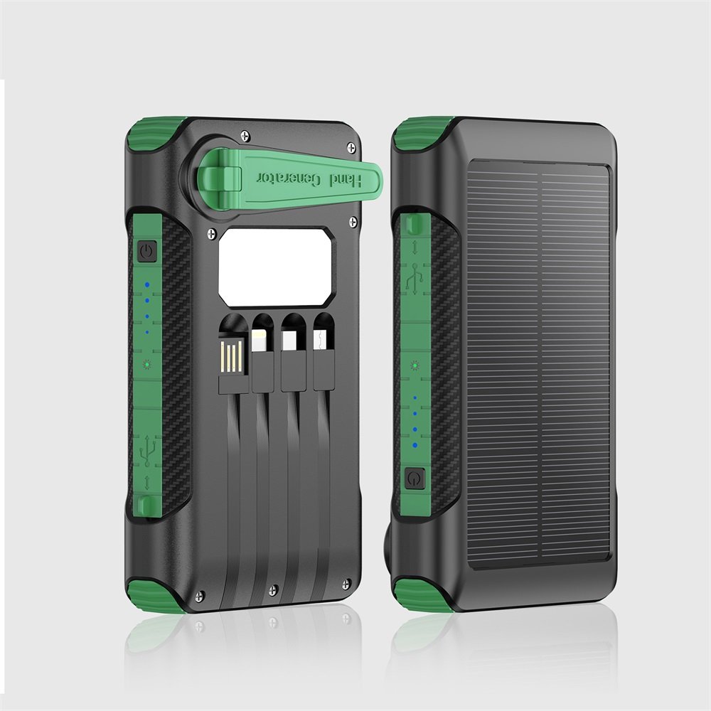 Power Bank Solar Wireless 12000Mah Portable Solar Panel Power Bank Tough Solar Charger