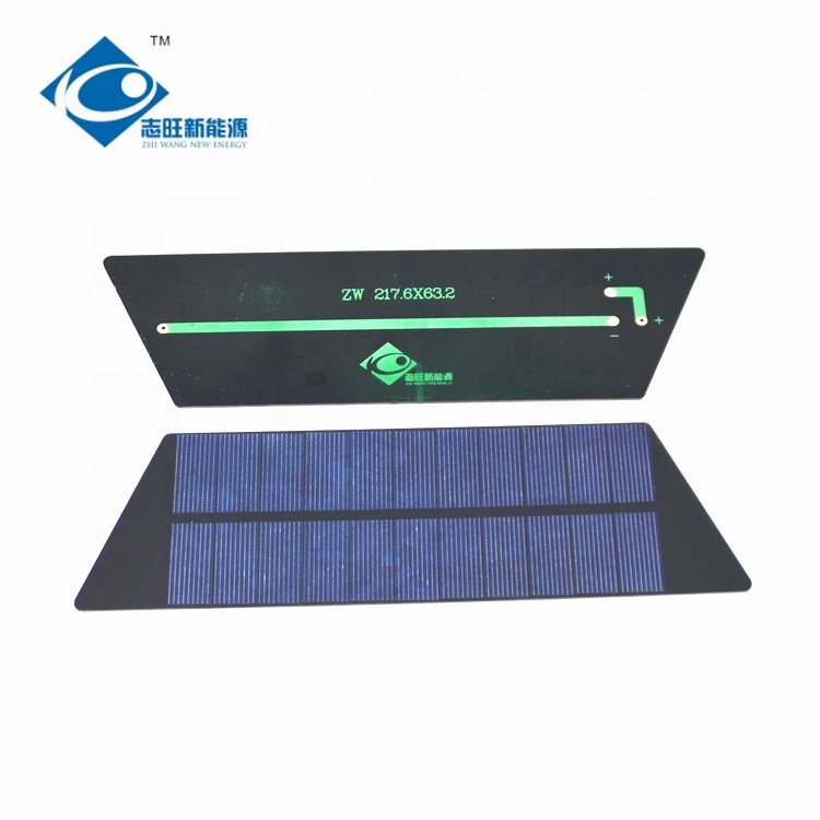 ZW-217632 Mono Semi-Flexible Solar Panels 1.6W PET Laminated Solar Panel Charger 5.5V Mini Portable Solar Panel Charger