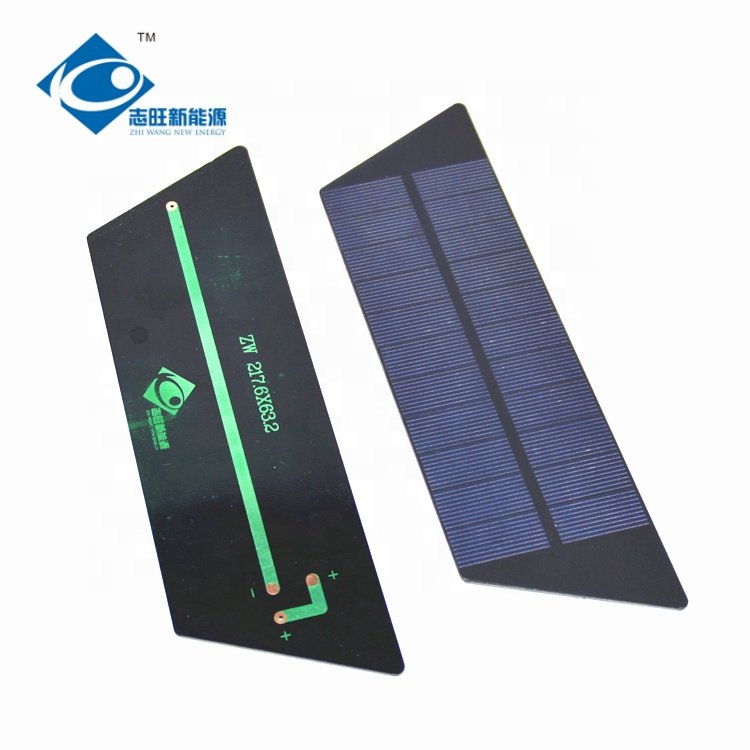 ZW-217632 Mono Semi-Flexible Solar Panels 1.6W PET Laminated Solar Panel Charger 5.5V Mini Portable Solar Panel Charger