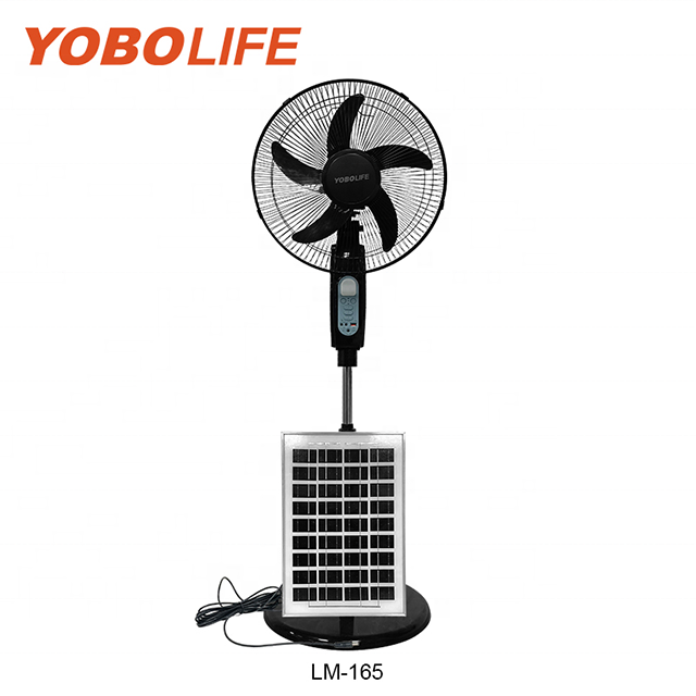 16 Inch Solar Rechargeable Fan USB Charge Solar Charger Solar Fan Home Use Solar Fan With Solar Panel And battery