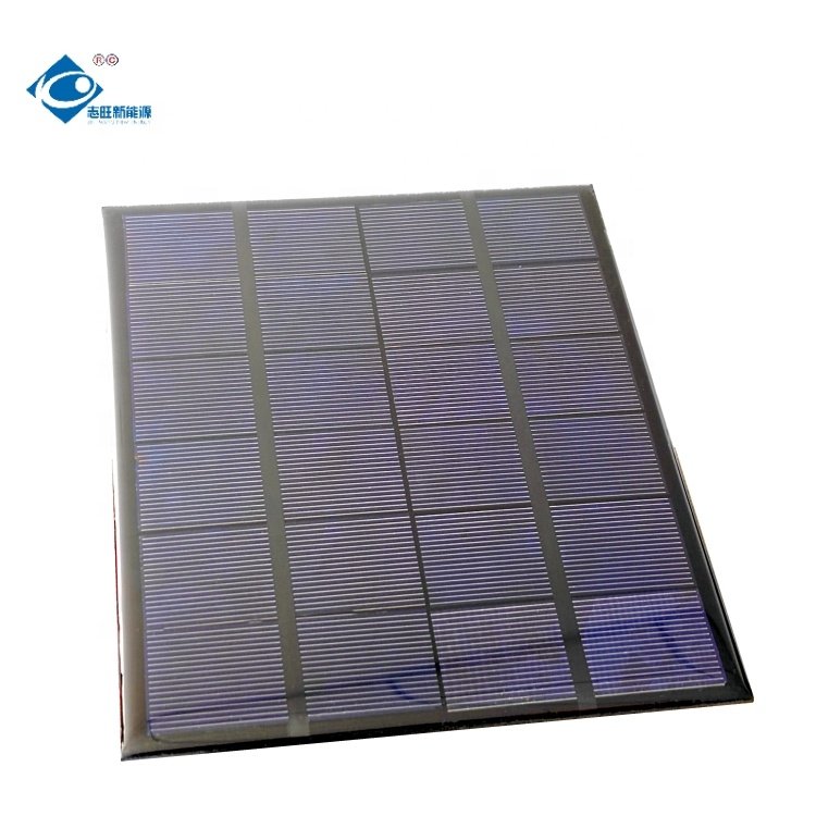 ZW-135165-6V Poly Epoxy Solar Panels 6V Mini Lightweight Solar Panel Module 3W Mini Solar Panels Power Charger