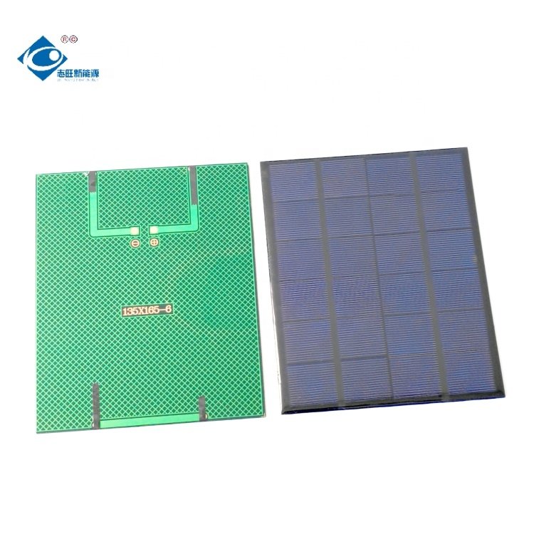 ZW-135165-6V Poly Epoxy Solar Panels 6V Mini Lightweight Solar Panel Module 3W Mini Solar Panels Power Charger