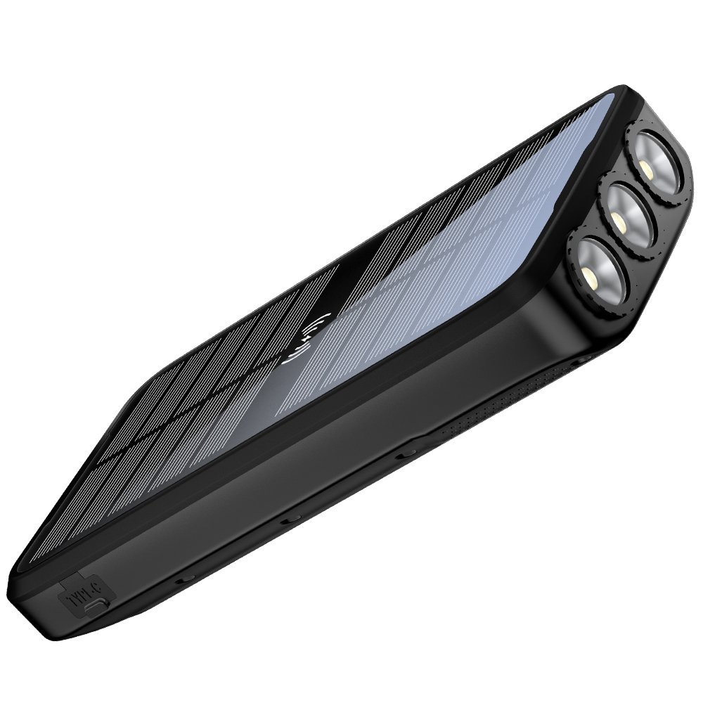 New Product Ideas 2024 Electronics OEM 38800mAh Built-In Type C Cable Large Capacity Portable Wireless Solar Power Bank 20000mAh
