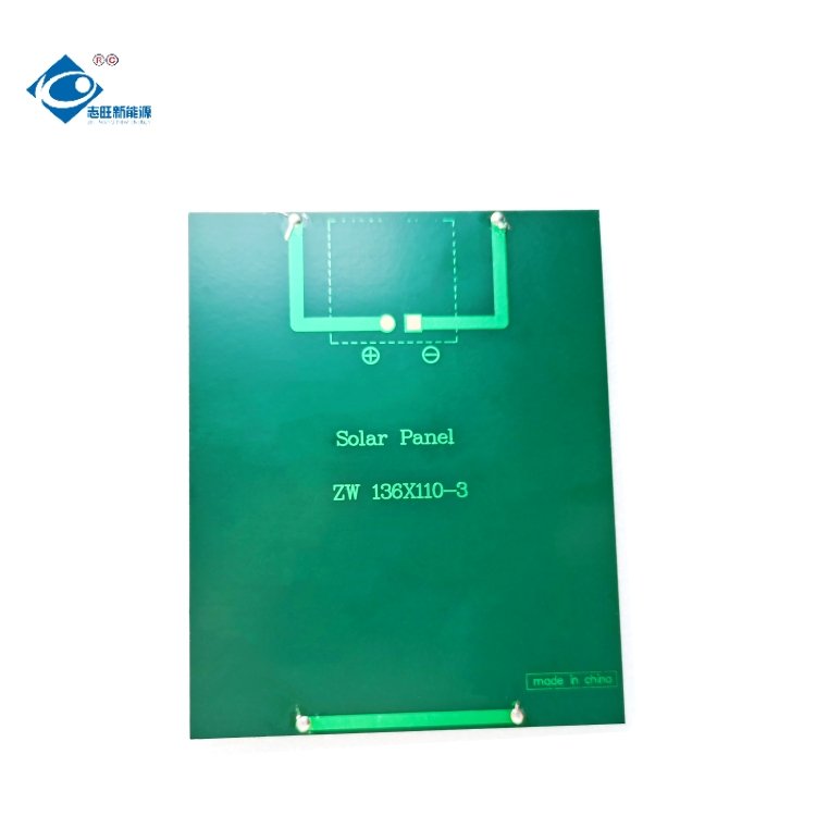 Mini Epoxy Resin Solar Panel Charger ZW-136110-6V Lightweight Silicon Solar Module 2.1W Epoxy Resin Solar Panel 6V