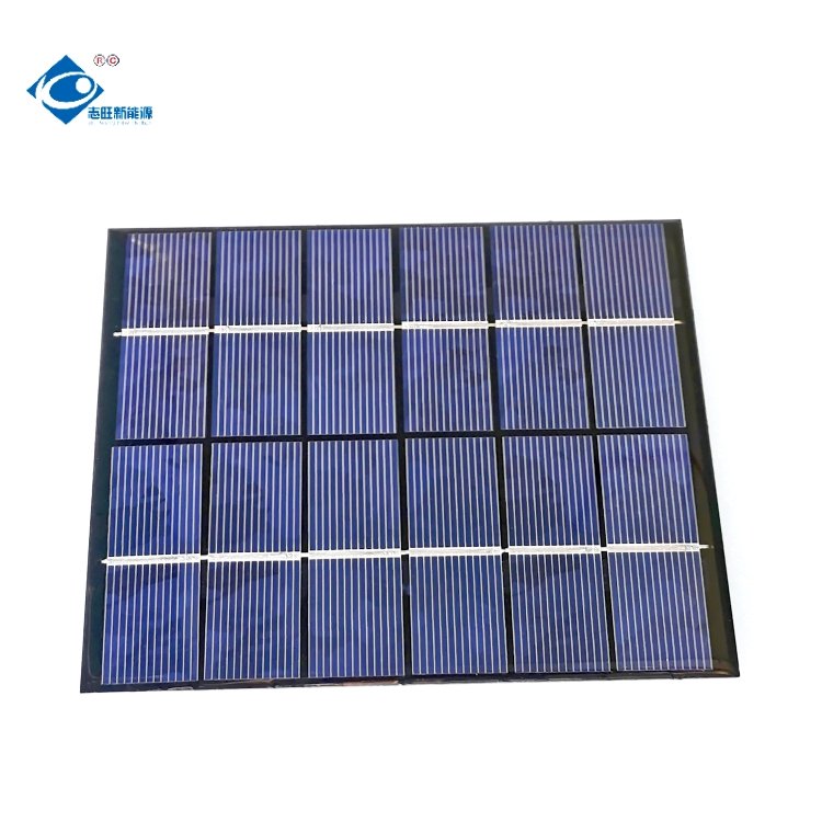 Mini Epoxy Resin Solar Panel Charger ZW-136110-6V Lightweight Silicon Solar Module 2.1W Epoxy Resin Solar Panel 6V