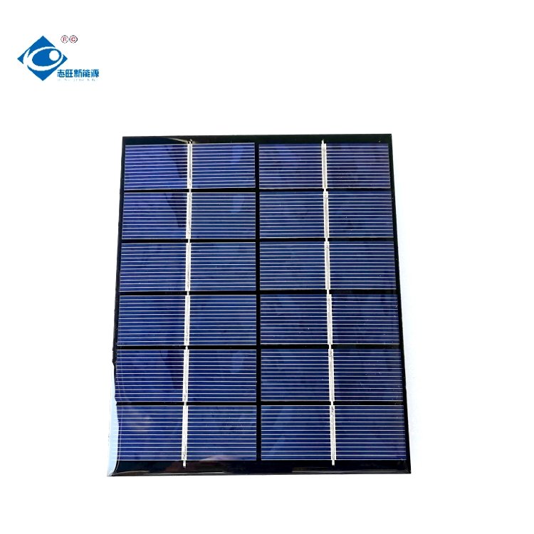 Mini Epoxy Resin Solar Panel Charger ZW-136110-6V Lightweight Silicon Solar Module 2.1W Epoxy Resin Solar Panel 6V